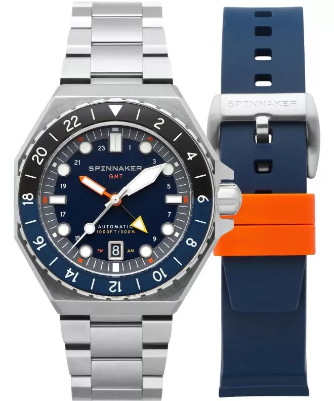 Часовник Мъжки Spinnaker Dumas GMT Automatic Navy Black Limited Edition SP-5119-22