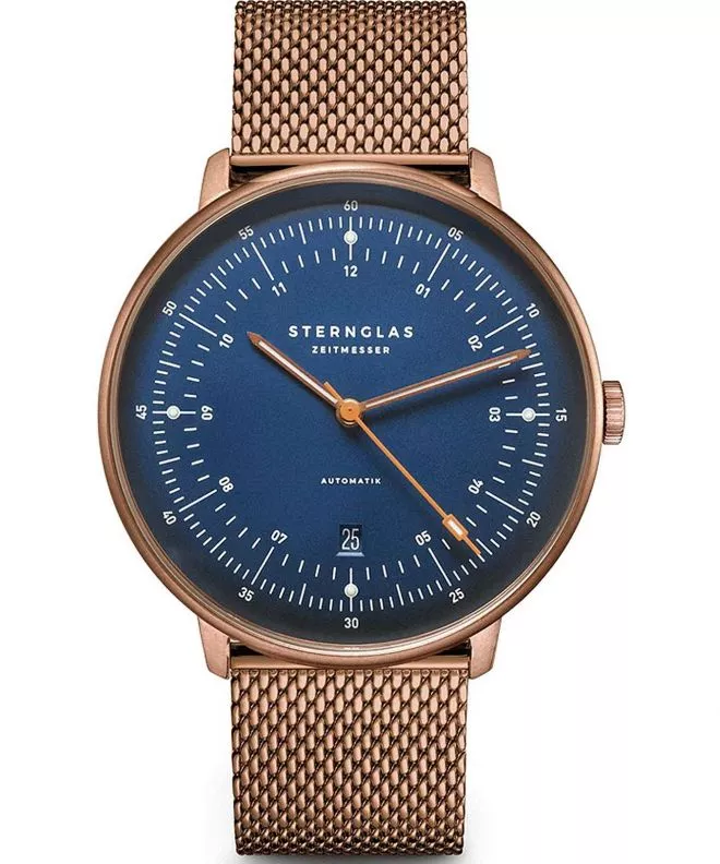Часовник Мъжки Sternglas Hamburg Dark Blue Automatic S02-HH27-MI11