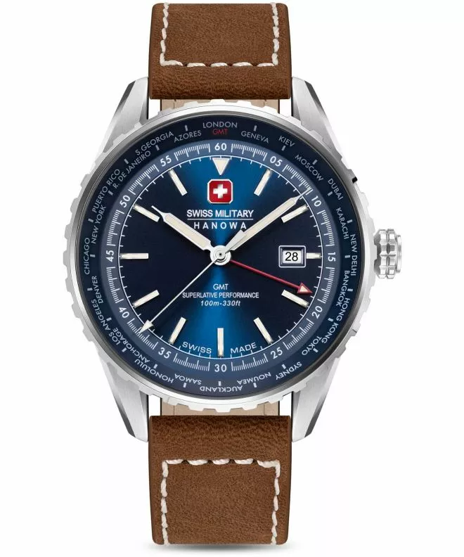 Часовник Мъжки Swiss Military Hanowa Afterburn GMT SMWGB0003202