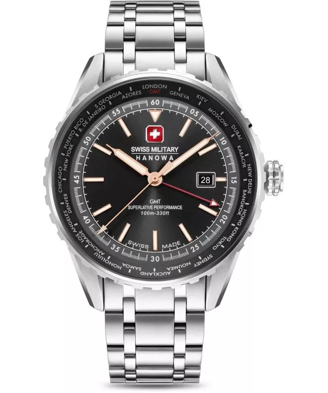Часовник Мъжки Swiss Military Hanowa Afterburn GMT SMWGH0003203
