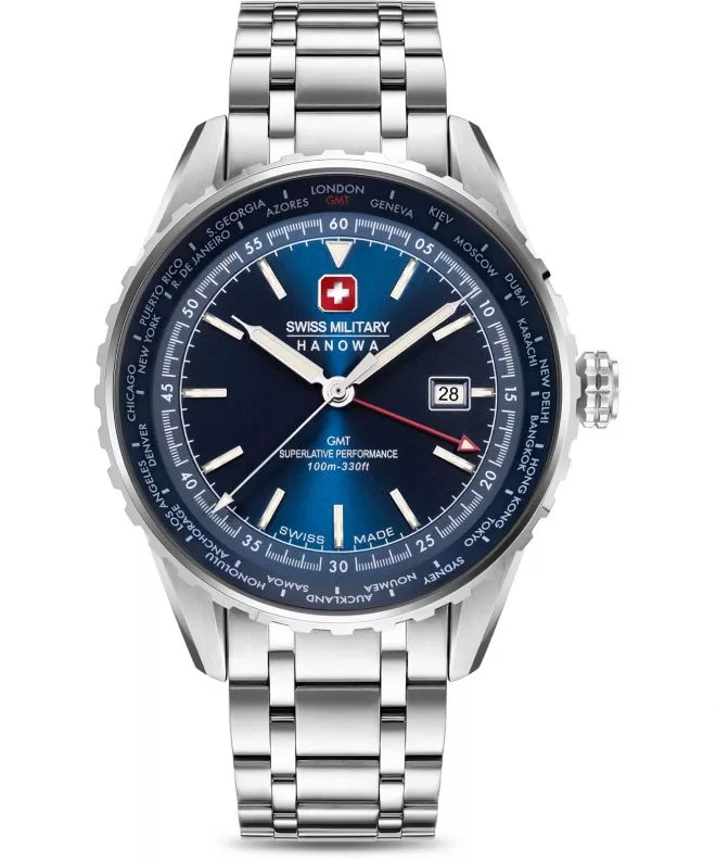Часовник Мъжки Swiss Military Hanowa Afterburn GMT SMWGH0003204
