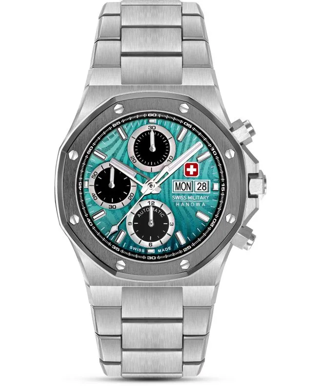 Часовник Мъжки Swiss Military Hanowa Damask Legends Icewater Automatic Chronograph SMWGL0007002
