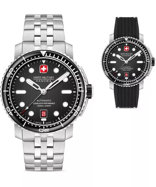 Часовник Мъжки Swiss Military Hanowa Maitre Plongeur Automatic SET SMWGL0002001-SET