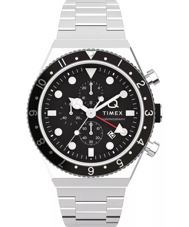 Часовник Мъжки Timex Q Three Time Zone Chronograph TW2V69800