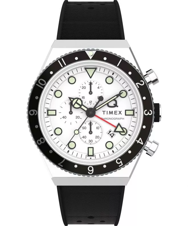 Часовник Мъжки Timex Q Three Time Zone Chronograph TW2V70100