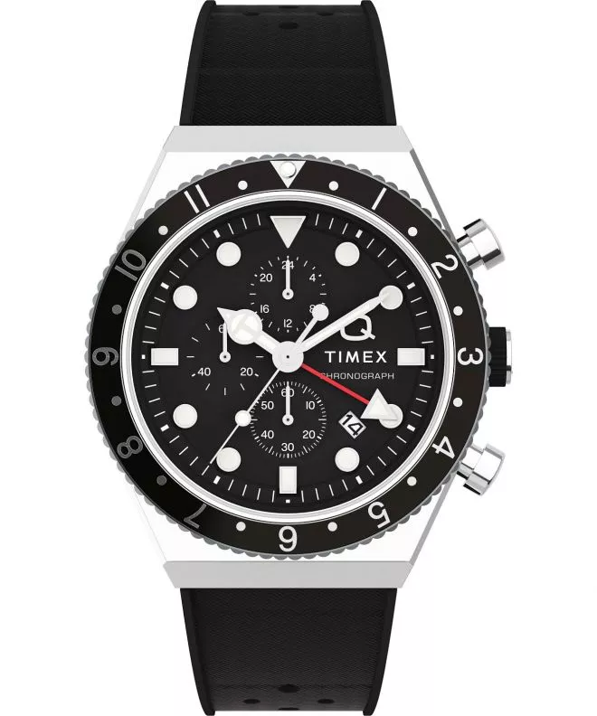 Часовник Мъжки Timex Timex Q Three Time Zone Chronograph TW2V70000