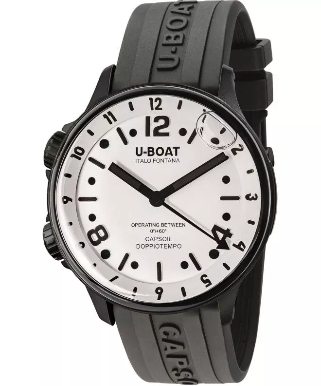 Часовник Мъжки U-Boat Capsoil Doppiotempo 45mm DLC Black 8889/B