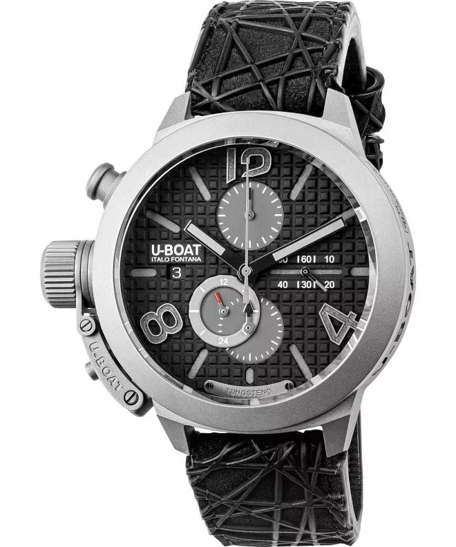 Часовник Мъжки U-Boat Classico 45 Titanium Tungsten Black Chronograph Automatic Limited Edition 3004