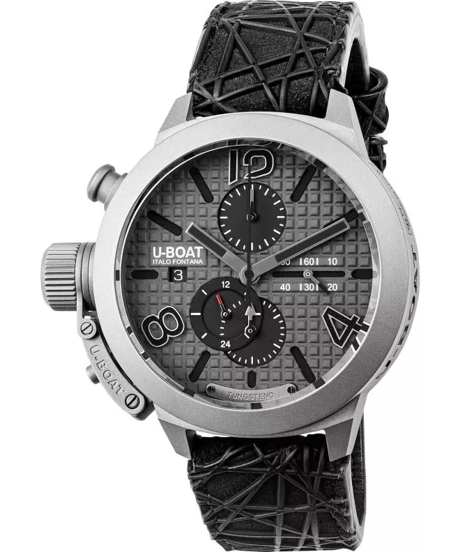 Часовник Мъжки U-Boat Classico 45 Titanium Tungsten Gray Chronograph Automatic Limited Edition 3002