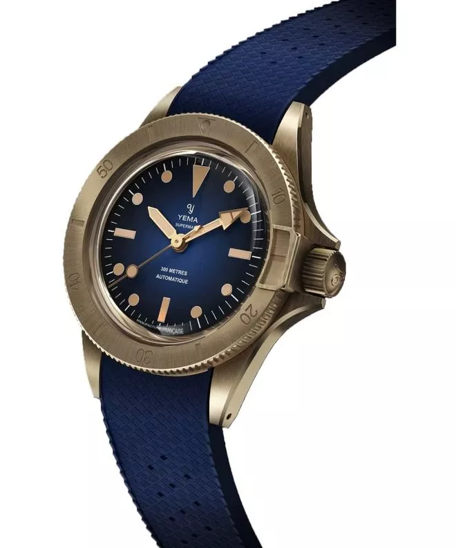 Часовник Мъжки Yema Superman Bronze CMM.10 Blue Limited Edition 11.13.35.ZN.U5