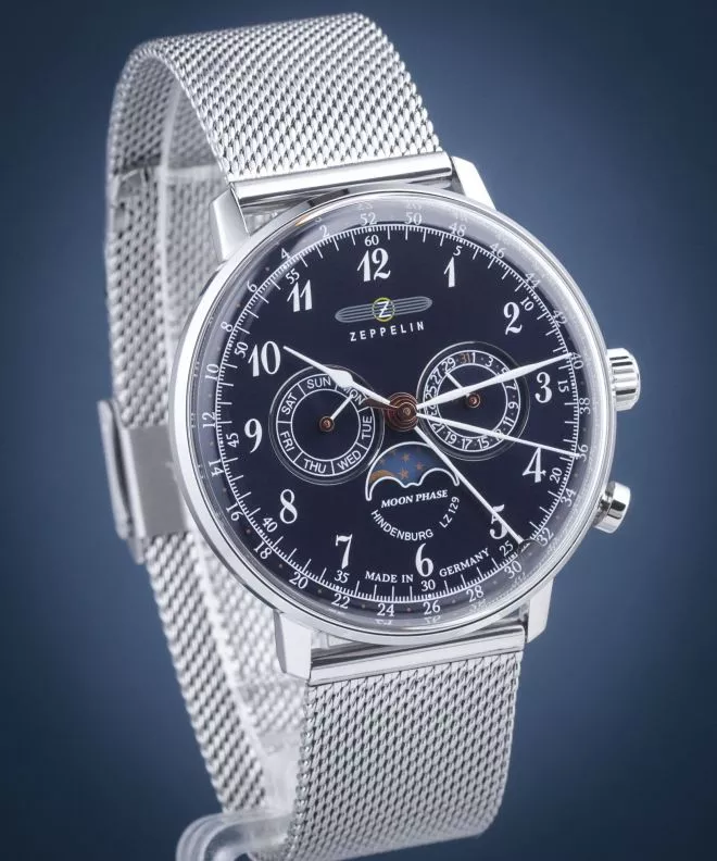 Часовник Мъжки Zeppelin Hindenburg Moonphase 7036M-3