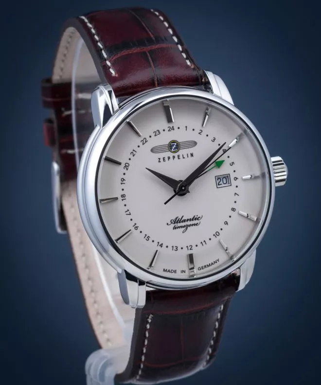 Часовник Мъжки Zeppelin Atlantic Timezone 8442-5