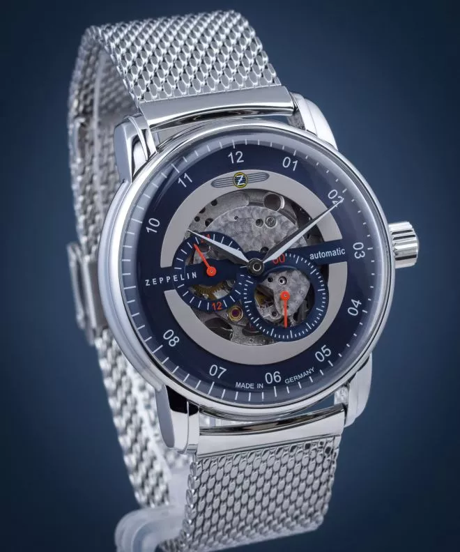 Часовник Мъжки Zeppelin New Captain's Line Skeleton Automatic 8664M-3