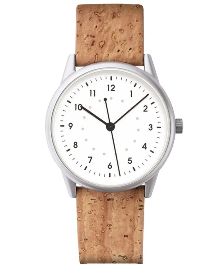 Часовник Унисекс Mudita Moment NR White Cork Automatic 5900316559962