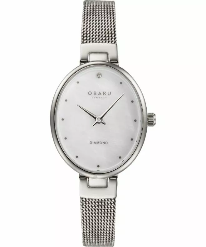 Часовник Дамски Obaku Oval Diamond V312LXCWMC