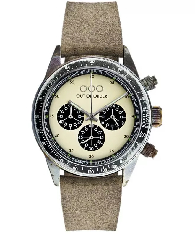 Часовник Унисекс Out of Order Cronografo Palude Cream OOO.001-4.PA.CR