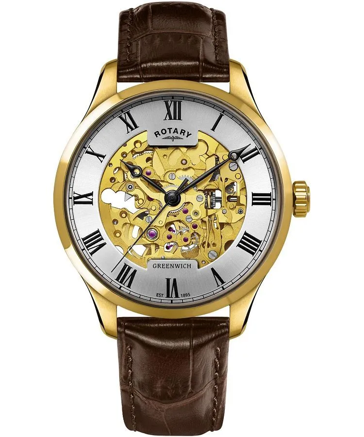Часовник Мъжки Rotary Greenwich Automatic Skeleton GS02941/03