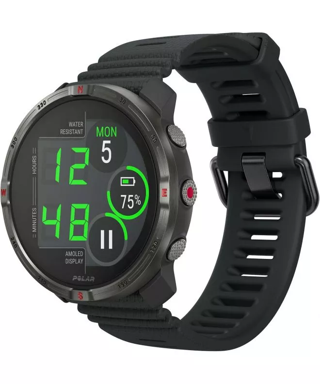 Спортен Часовник Унисекс Polar Grit X2 Night Black 725882069197