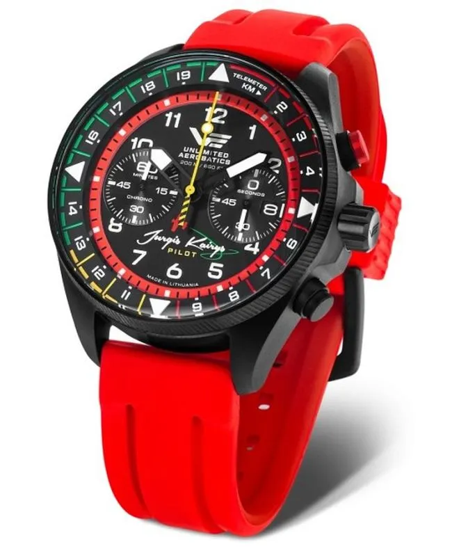 Часовник Мъжки Vostok Europe Jurgis Kairys Unlimited Aerobatics Chronograph Limited Edition SET 6S21-326C794