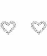 Обеци Daniel Wellington Mirelle Heart Silver