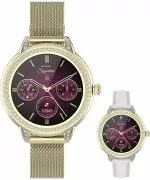 Смартчасовник Дамски Garett Signature Stella Gold Mesh SET