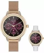 Смартчасовник Дамски Garett Signature Stella Rose Gold Mesh SET