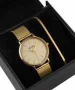 BOWA Praha Full-Gold Mesh 38 Gift Set (часовник + гривна)