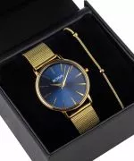 Часовник Дамски BOWA Praha Navy Blue-Gold Mesh 38 Gift Set