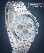 Часовник Мъжки DESTELL Circinus Ice Blue Silver Steel Chronograph Sapphire