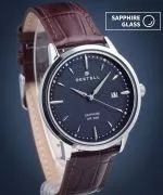 Часовник Мъжки DESTELL Pictor Blue Silver Brown Leather Sapphire