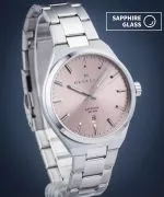 Часовник Мъжки DESTELL Aries Pink Silver Steel Sapphire