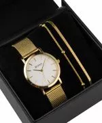 BOWA Tokyo White-Gold Mesh 33 Gift Set (часовник + гривна)