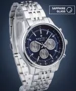 Часовник Мъжки DESTELL Circinus Blue Silver Steel Chronograph Sapphire