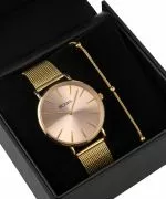 BOWA New York Pink-Gold Mesh 38 Gift Set (часовник + гривна)