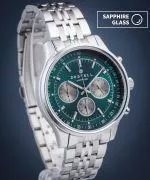 Часовник Мъжки DESTELL Circinus Green Silver Steel Chronograph Sapphire