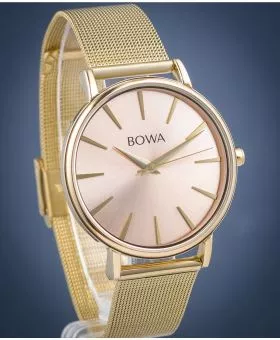 Часовник Дамски BOWA Praha Pink-Gold Mesh 38