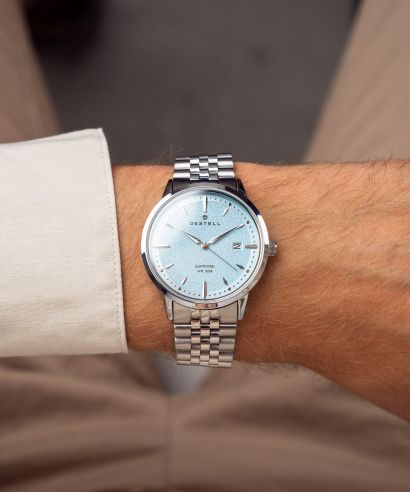 Часовник Мъжки DESTELL Pictor Ice Blue Silver Steel Sapphire