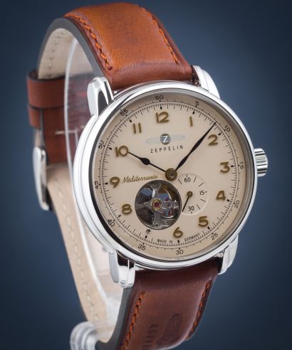 Часовник Мъжки Zeppelin Mediterranee Open Heart Automatic