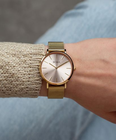 Часовник Дамски BOWA New York Petite Pink-Gold Mesh 34