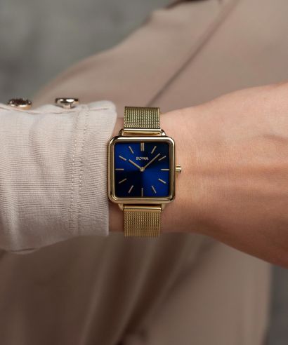 Часовник Дамски BOWA Vienna Navy Blue-Gold Mesh 29