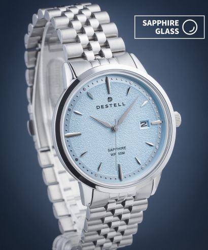 Часовник Мъжки DESTELL Pictor Ice Blue Silver Steel Sapphire