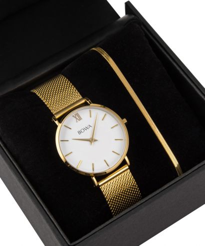 BOWA London White-Gold 33 Gift Set (часовник + гривна)