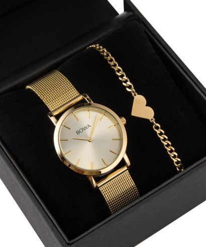BOWA Tokyo Full Gold Mesh 33 Gift Set (часовник + гривна)