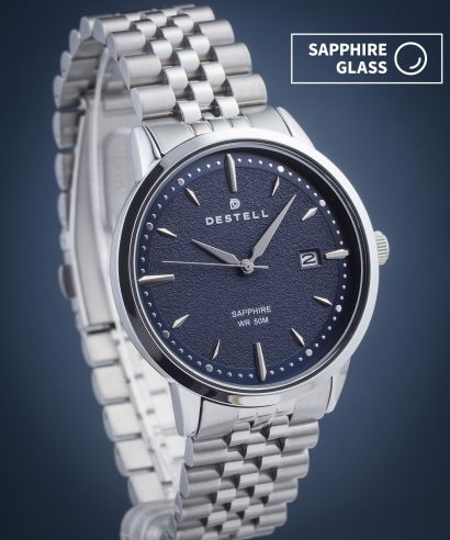 Часовник Мъжки DESTELL Pictor Blue Silver Steel Sapphire