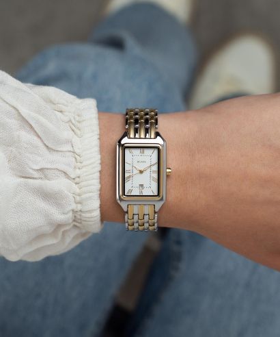 Часовник Дамски BOWA Barcelona White Silver-Gold Steel 23