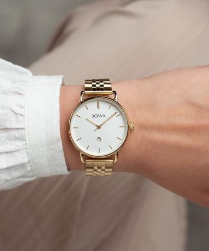 Часовник Дамски BOWA Milan White Gold Steel 34