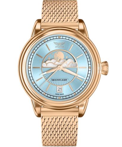 Часовник Дамски Aviator Moonflight Ice Blue Limited Edition