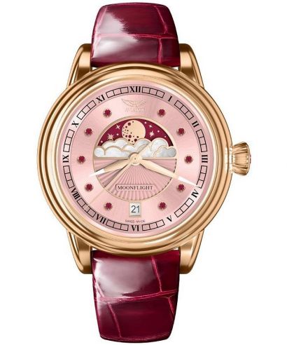 Часовник Дамски Aviator Moonflight Gemstone Edition Pink Red Ruby Limited Edition