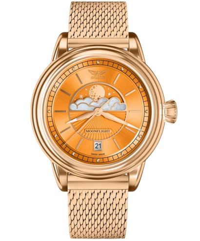 Часовник Дамски Aviator Moonflight Orange Limited Edition