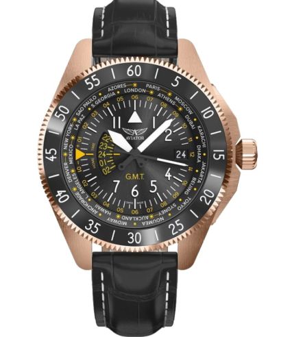Часовник Мъжки Aviator Airacobra GMT